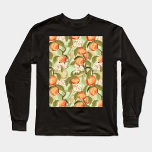 Peach Pattern Art Long Sleeve T-Shirt